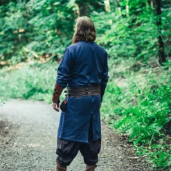 Leonardo Carbone Lange Wikinger Tunika Hvitserk, Blau -Angebote Wikinger Kleidung Store lange wikinger tunika hvitserk blau 2