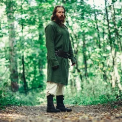 Leonardo Carbone Lange Wikinger Tunika Hvitserk, Grün -Angebote Wikinger Kleidung Store lange wikinger tunika hvitserk gruen 2