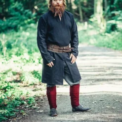 Leonardo Carbone Lange Wikinger Tunika Hvitserk, Schwarz