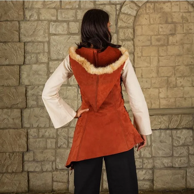 Mytholon Lederkleid Freya, Rotbraune 4 Mytholon Lederkleid Freya, Rotbraune – Bild 4