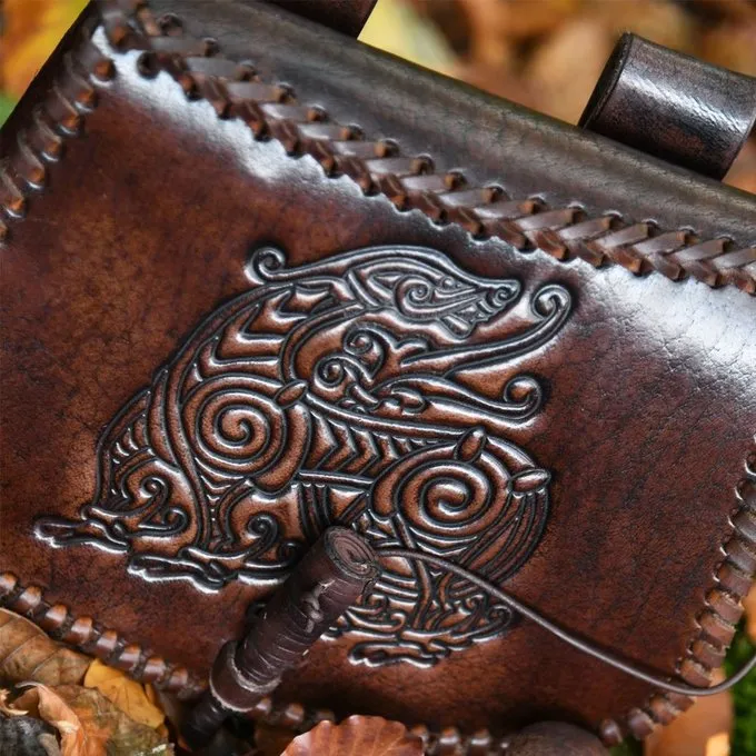 Deepeeka Ledertasche Mit Drache 4 Deepeeka Ledertasche Mit Drache – Bild 4