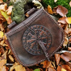 Deepeeka Ledertasche Mit Vegvisir