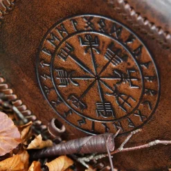 Deepeeka Ledertasche Mit Vegvisir -Angebote Wikinger Kleidung Store ledertasche mit vegvisir 3