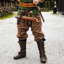 Leonardo Carbone Leinenwikingerhose Odin, Braun