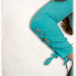 Mytholon Mädchen Kleid Rebecka, Blau-braun -Angebote Wikinger Kleidung Store maedchen kleid rebecka blau braun 4