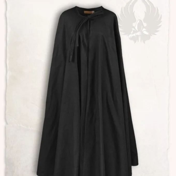 Mytholon Mantel Musketier Tilly, Schwarz 3 Mytholon Mantel Musketier Tilly, Schwarz – Bild 3