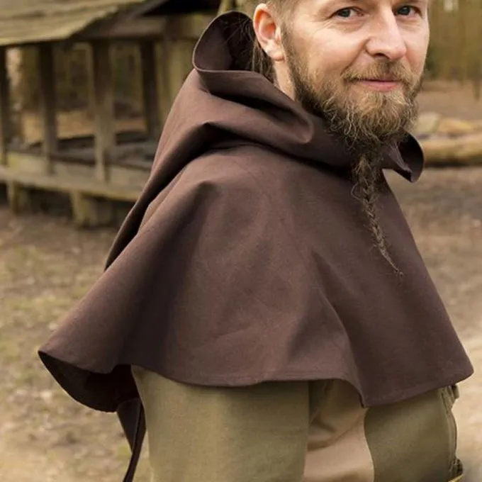 Epic Armoury Medieval Chaperon Walt, Braun 4 Epic Armoury Medieval Chaperon Walt, Braun – Bild 4