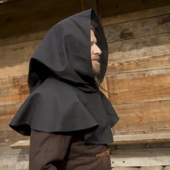 Epic Armoury Medieval Chaperon Walt, Schwarz 11 Epic Armoury Medieval Chaperon Walt, Schwarz -Angebote Wikinger Kleidung Store medieval chaperon walt schwarz 5