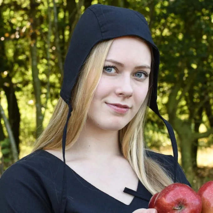 Medieval-Renaissance Kappe Gouda, Schwarz 1 Medieval-Renaissance Kappe Gouda, Schwarz