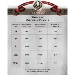 Mytholon Mieder Ursula, Baumwolle, Grün -Angebote Wikinger Kleidung Store mieder ursula baumwolle gruen 4