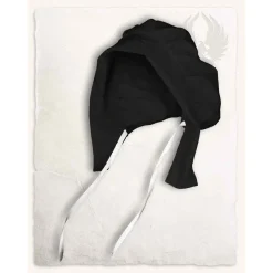 Mytholon Mittelalter Haube Anna, Schwarz