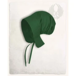 Mytholon Mittelalter Haube Greta, Grün