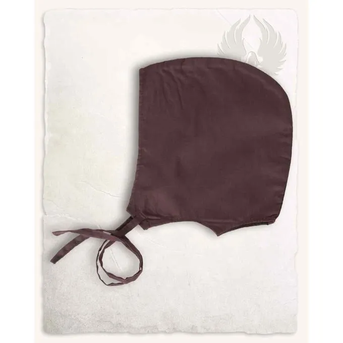 Mytholon Mittelalter Haube Lisbeth, Braun 1 Mytholon Mittelalter Haube Lisbeth, Braun