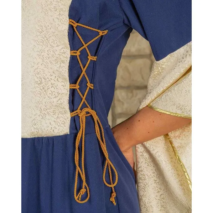 Mytholon Mittelalter Kleid Fiona, Blau/natur 5 Mytholon Mittelalter Kleid Fiona, Blau/natur – Bild 5