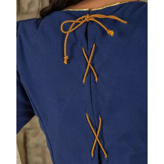 Mytholon Mittelalter Kleid Fiona, Blau/natur 6 Mytholon Mittelalter Kleid Fiona, Blau/natur – Bild 6