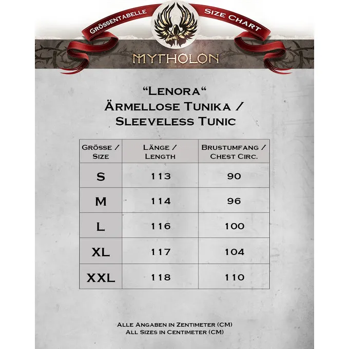 Mytholon Mittelalterliche ärmelloses Kleid Lenora, Lila 4 Mytholon Mittelalterliche ärmelloses Kleid Lenora, Lila – Bild 4