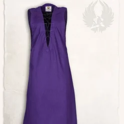 Mytholon Mittelalterliche ärmelloses Kleid Lenora, Lila 9 Mytholon Mittelalterliche ärmelloses Kleid Lenora, Lila -Angebote Wikinger Kleidung Store mittelalterliche aermelloses kleid lenora lila 4