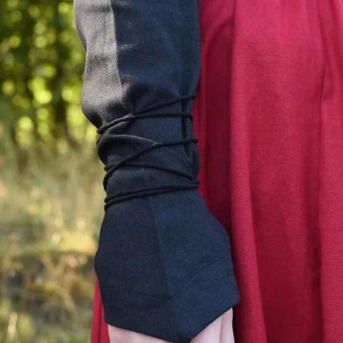 Mittelalterliche Bluse Aubrey, Schwarz 2 Mittelalterliche Bluse Aubrey, Schwarz – Bild 2