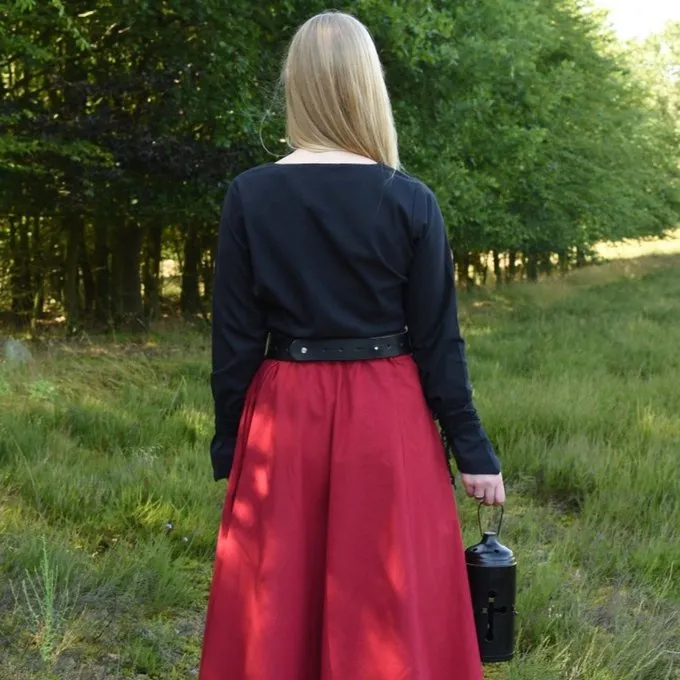 Mittelalterliche Bluse Aubrey, Schwarz 5 Mittelalterliche Bluse Aubrey, Schwarz – Bild 5