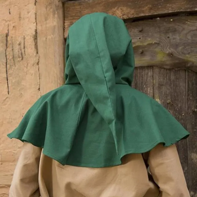 Epic Armoury Mittelalterliche Chaperon Walt, Grün 2 Epic Armoury Mittelalterliche Chaperon Walt, Grün – Bild 2