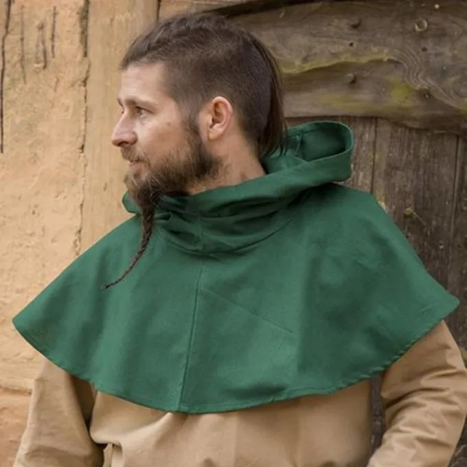 Epic Armoury Mittelalterliche Chaperon Walt, Grün 5 Epic Armoury Mittelalterliche Chaperon Walt, Grün – Bild 5