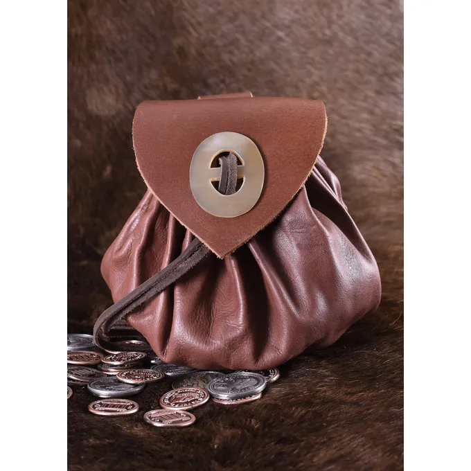 Ulfberth Mittelalterliche Geldbeutel Chester, Rotbraune 2 Ulfberth Mittelalterliche Geldbeutel Chester, Rotbraune – Bild 2