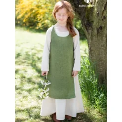 Burgschneider Mittelalterliche Hangeroc Ylva, Grün -Angebote Wikinger Kleidung Store mittelalterliche hangeroc ylva gruen 3