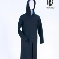 Burgschneider Mittelalterliche Kapuze Tunika Renaud, Schwarz