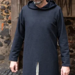 Burgschneider Mittelalterliche Kapuze Tunika Renaud, Schwarz -Angebote Wikinger Kleidung Store mittelalterliche kapuze tunika renaud schwarz 4