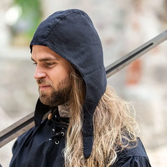 Leonardo Carbone Mittelalterliche Mütze, Schwarz 1 Leonardo Carbone Mittelalterliche Mütze, Schwarz