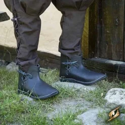 Epic Armoury Mittelalterliche Stiefeletten Galahad, Schwarz