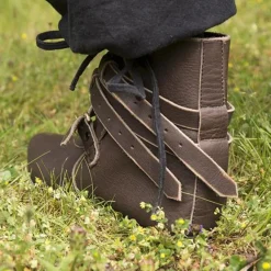 Epic Armoury Mittelalterliche Stiefeletten Godfrey, Braun -Angebote Wikinger Kleidung Store mittelalterliche stiefeletten godfrey braun 3