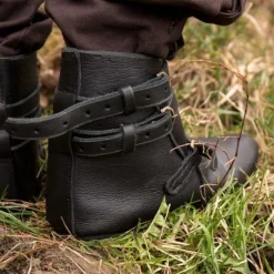 Epic Armoury Mittelalterliche Stiefeletten Godfrey, Schwarz -Angebote Wikinger Kleidung Store mittelalterliche stiefeletten godfrey schwarz 2