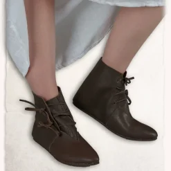 Mytholon Mittelalterliche Stiefeletten Heinrich Braun 8 Mytholon Mittelalterliche Stiefeletten Heinrich Braun -Angebote Wikinger Kleidung Store mittelalterliche stiefeletten heinrich braun 2