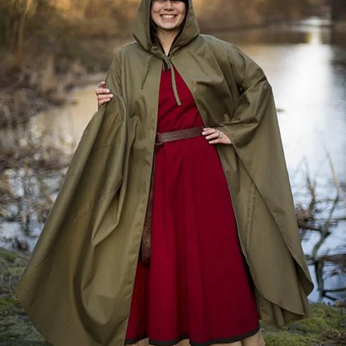 Epic Armoury Mittelalterlicher Mantel Terrowin, Grün 5 Epic Armoury Mittelalterlicher Mantel Terrowin, Grün – Bild 5