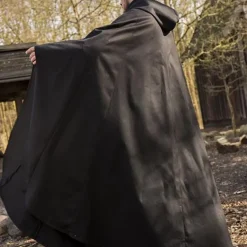 Epic Armoury Mittelalterlicher Mantel Terrowin, Schwarz -Angebote Wikinger Kleidung Store mittelalterlicher mantel terrowin schwarz 2