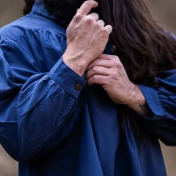 Leonardo Carbone Mittelalterliches Hemd, Blau -Angebote Wikinger Kleidung Store mittelalterliches hemd blau 4