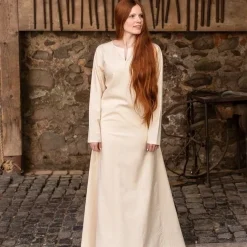 Burgschneider Mittelalterliches Kleid Elisa, Weiß