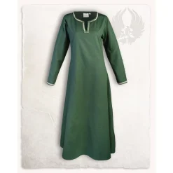 Mytholon Mittelalterliches Kleid Heloise, Dunkelgrün -Angebote Wikinger Kleidung Store mittelalterliches kleid heloise dunkelgruen 2