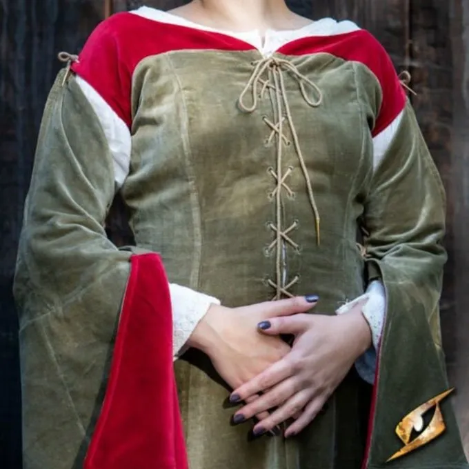 Epic Armoury Mittelalterliches Kleid Isobel, Grün 6 Epic Armoury Mittelalterliches Kleid Isobel, Grün – Bild 6
