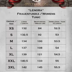 Mytholon Mittelalterliches Kleid Lenora, Schwarz -Angebote Wikinger Kleidung Store mittelalterliches kleid lenora schwarz 3