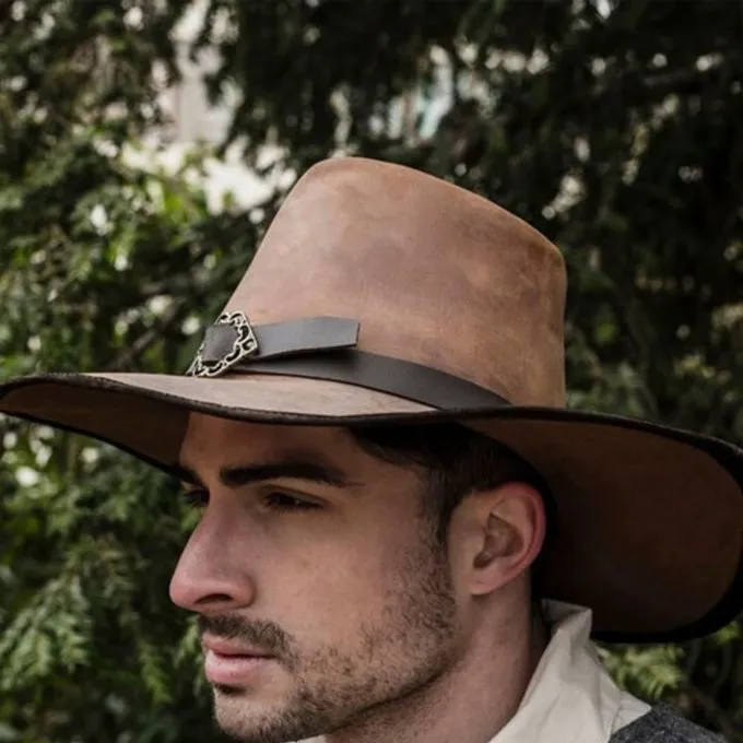 Rawblade Musketierhut Delacroix, Verwittert Braun 1 Rawblade Musketierhut Delacroix, Verwittert Braun