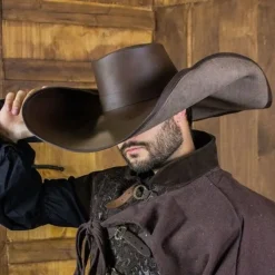 Rawblade Musketierhut Diego, Braun -Angebote Wikinger Kleidung Store musketierhut diego braun 2