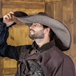 Rawblade Musketierhut Diego, Braun -Angebote Wikinger Kleidung Store musketierhut diego braun 4