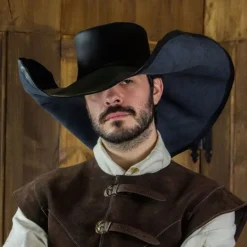 Rawblade Musketierhut Diego, Schwarz