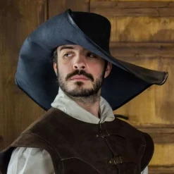 Rawblade Musketierhut Diego, Schwarz 10 Rawblade Musketierhut Diego, Schwarz -Angebote Wikinger Kleidung Store musketierhut diego schwarz 4