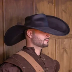 Rawblade Musketierhut Toledo, Schwarz