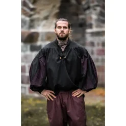 Leonardo Carbone Pavia Shirt, Schwarz-braun