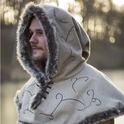 Epic Armoury Pelzhaube Gisla, Grau -Angebote Wikinger Kleidung Store pelzhaube gisla grau 3