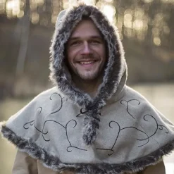 Epic Armoury Pelzhaube Gisla, Grau -Angebote Wikinger Kleidung Store pelzhaube gisla grau 4